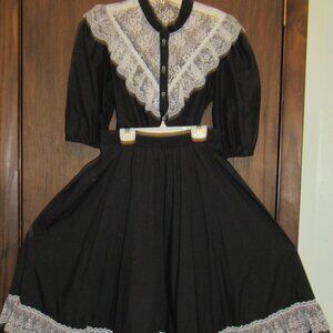 Malco Modes mfg California Cute Country Western Outfit Top and Skirt
